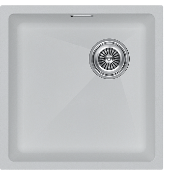 Кухонная мойка Paulmark LUMI 45UNI-SKEW LU45SK-WH 46х46 цвет белый